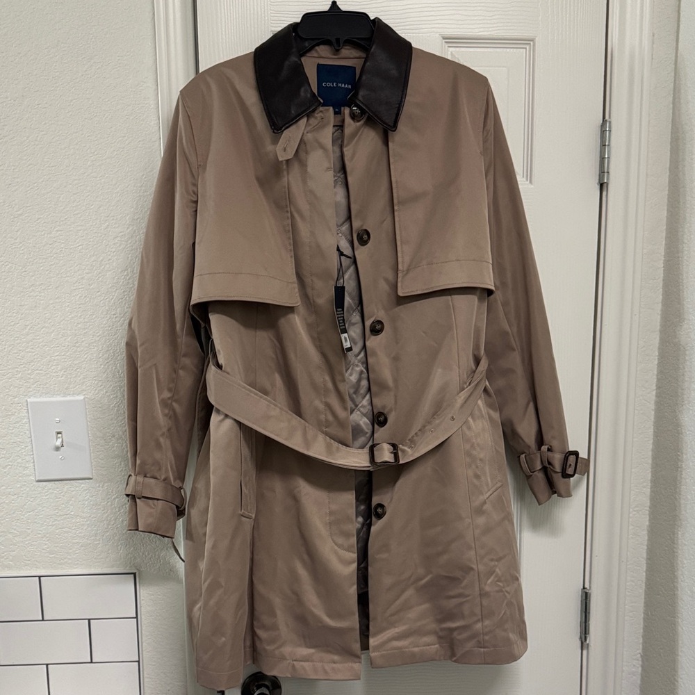 Cole Haan Women's Brown Trench Coat